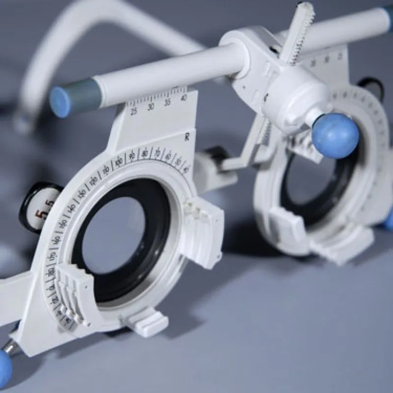 A trial frame used to test lens prescriptions